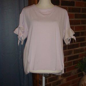 Ava & Viv Blush Tie Sleeve Top X(14W)